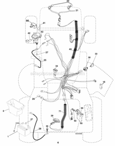 Page D Diagram and Parts List for PB19546LT 2008-02 Husqvarna Lawn Tractor