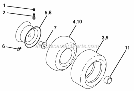 Page J Diagram and Parts List for PB19546LT 96042003502 2008-04 Husqvarna Lawn Tractor