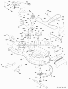 Page F Diagram and Parts List for PB19546LT 96042003502 2008-04 Husqvarna Lawn Tractor