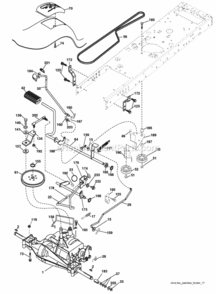 Page C Diagram and Parts List for PB19546LT 2008-11 Husqvarna Lawn Tractor