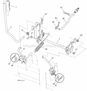 Page G Diagram and Parts List for PB19546LT 2008-11 Husqvarna Lawn Tractor