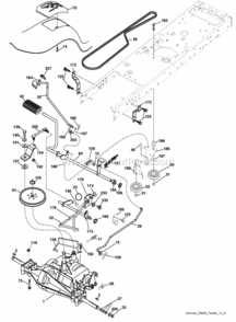 Page C Diagram and Parts List for PB19546LT 2008-12 Husqvarna Lawn Tractor
