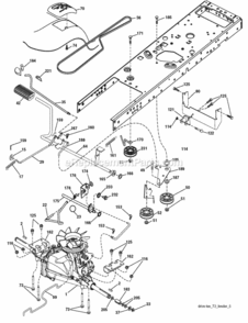 Page C Diagram and Parts List for PB195H42LTX 2008-04 Husqvarna Lawn Tractor
