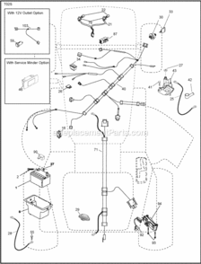 Page D Diagram and Parts List for PB195H42LTX 2008-04 Husqvarna Lawn Tractor