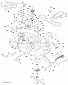 Page F Diagram and Parts List for PB195H42LTX 2008-04 Husqvarna Lawn Tractor