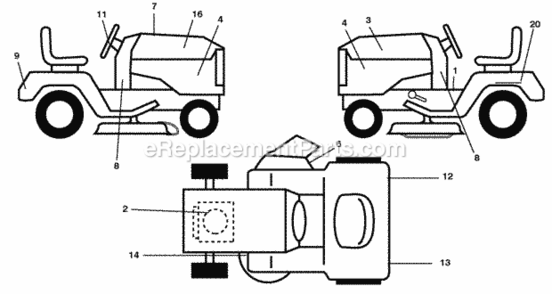 Part Location Diagram of 411287 Husqvarna Manual Operator's E&F