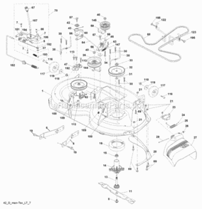 Page F Diagram and Parts List for PB195H42LT 2006-12 Husqvarna Lawn Tractor