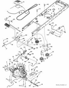 Part Location Diagram of 583369401 Poulan Transaxle, Hydro Gear 351-0510