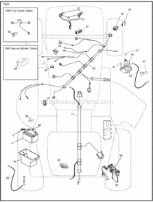 Page D Diagram and Parts List for PB195H42LT 2008-01 Husqvarna Lawn Tractor