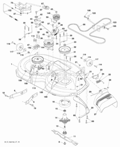 Page F Diagram and Parts List for PB195H42LT 2008-01 Husqvarna Lawn Tractor