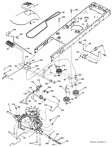 Page C Diagram and Parts List for PB195H42LT 2008-10 Husqvarna Lawn Tractor