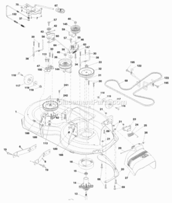 Page F Diagram and Parts List for PB195H42LT 2008-10 Husqvarna Lawn Tractor