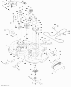 Page F Diagram and Parts List for PB195H42LT 2008-12 Husqvarna Lawn Tractor