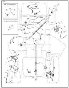 Page D Diagram and Parts List for PB195H42LT 2009-10 Husqvarna Lawn Tractor