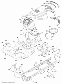 Page A Diagram and Parts List for PB195H42LT 2010-01 Husqvarna Lawn Tractor