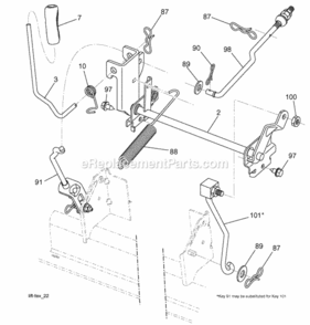 Page G Diagram and Parts List for PB195H42LT 2010-05 Husqvarna Lawn Tractor
