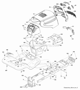 Part Location Diagram of 414879X428 Husqvarna Fender