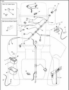 Page D Diagram and Parts List for PB195H46YT 2008-01 Husqvarna Lawn Tractor