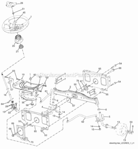 Page I Diagram and Parts List for PB195H46YT 96042005900 Poulan Lawn Tractor