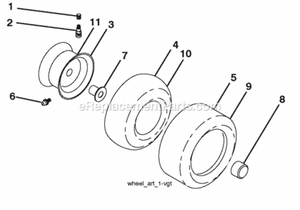 Page J Diagram and Parts List for PB195H46YT 2008-12 Husqvarna Lawn Tractor
