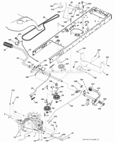 Page C Diagram and Parts List for PB195H46YT 2008-12 Husqvarna Lawn Tractor