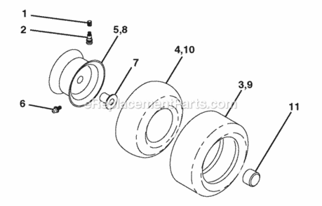 Page J Diagram and Parts List for PB19H42LTS 2006-03 Husqvarna Lawn Tractor