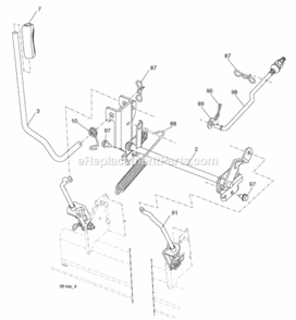 Page G Diagram and Parts List for PB19H42YT 2006-05 Husqvarna Lawn Tractor