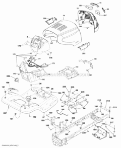 Page A Diagram and Parts List for PB2042YT 2010-01 Husqvarna Lawn Tractor