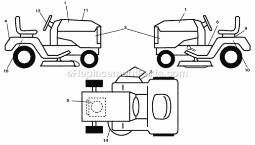 Part Location Diagram of 430085 Husqvarna Decal, Replacement