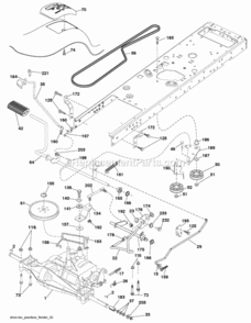 Page C Diagram and Parts List for PB2042YT 2010-01 Husqvarna Lawn Tractor