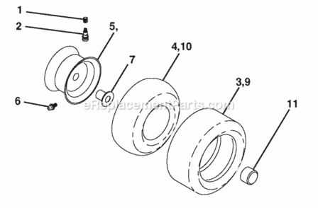 Page J Diagram and Parts List for PB20H42LT 2008-03 Husqvarna Lawn Tractor
