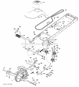 Page C Diagram and Parts List for PB20H42YT 96042000800 2006-01 Husqvarna Lawn Tractor