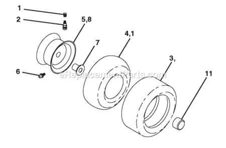 Page J Diagram and Parts List for PB20H46LT 96042004201 2007-01 Husqvarna Lawn Tractor