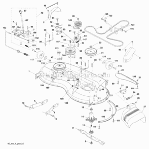 Part Location Diagram of 411231 Husqvarna Replacement Mower, Complete