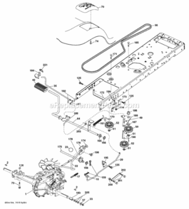 Page C Diagram and Parts List for PB22H42YT 2006-01 Husqvarna Lawn Tractor