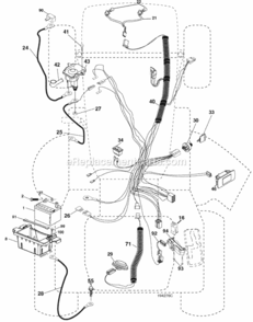 Page D Diagram and Parts List for PB22H42YT 2006-01 Husqvarna Lawn Tractor