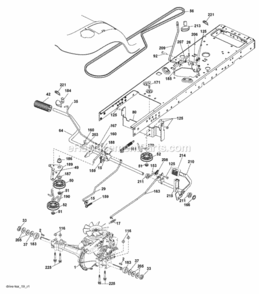 Page C Diagram and Parts List for PB22H46YTX 2008-01 Husqvarna Lawn Tractor
