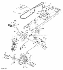 Page C Diagram and Parts List for PB22H46YT 2007-10 Husqvarna Lawn Tractor