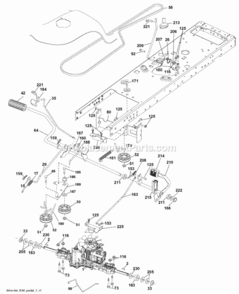 Part Location Diagram of 412170 Husqvarna Lawn tractor torque bracket