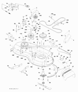 Part Location Diagram of 411637 Poulan Replacement Mower Complete