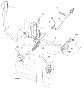 Page G Diagram and Parts List for PB22H46YT 96042003802 2008-01 Husqvarna Lawn Tractor