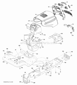 Page A Diagram and Parts List for PB22H46YT 2008-03 Husqvarna Lawn Tractor