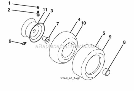 Page J Diagram and Parts List for PB22H46YT 2008-03 Husqvarna Lawn Tractor
