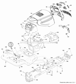 Part Location Diagram of 414878X421 Poulan Fender