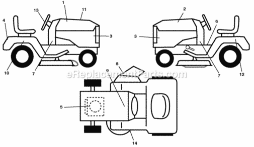 Part Location Diagram of 532429556 Husqvarna DECAL.ENG.BS.22.XRD.TWN.278445