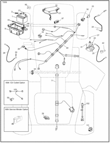 Page D Diagram and Parts List for PB22H46YT 2009-10 Husqvarna Lawn Tractor