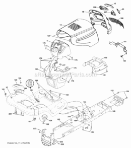 Page A Diagram and Parts List for PB22H48YT 2006-01 Husqvarna Lawn Tractor