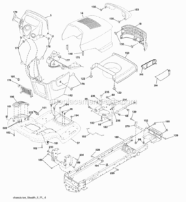 Page A Diagram and Parts List for PB22H54BFX 2007-12 Husqvarna Lawn Tractor