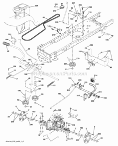 Page C Diagram and Parts List for PB22H54BFX 2007-12 Husqvarna Lawn Tractor