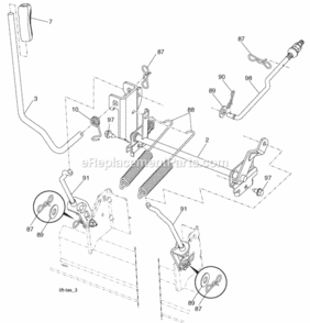 Page G Diagram and Parts List for PB22H54BFX 2007-12 Husqvarna Lawn Tractor